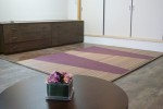 オリザの　紫色の　デザイン畳